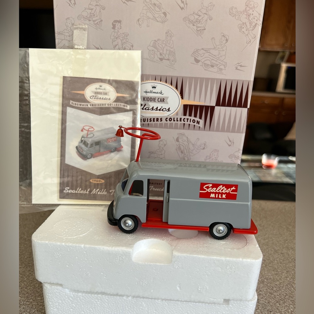 Hallmark Kiddie Car Classic 1960 Sealtest Milk Truck Sidewalk Cruiser NIB NEW